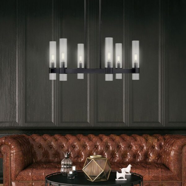 Bennet 6-Light Led Cylinder Shade Chandelier - Image 4