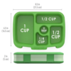 5 Compartment Kid's Lunch Box - Green - Image 5