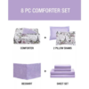 Paris Floral 8Piece Reversible California King Comforter Set - Image 6