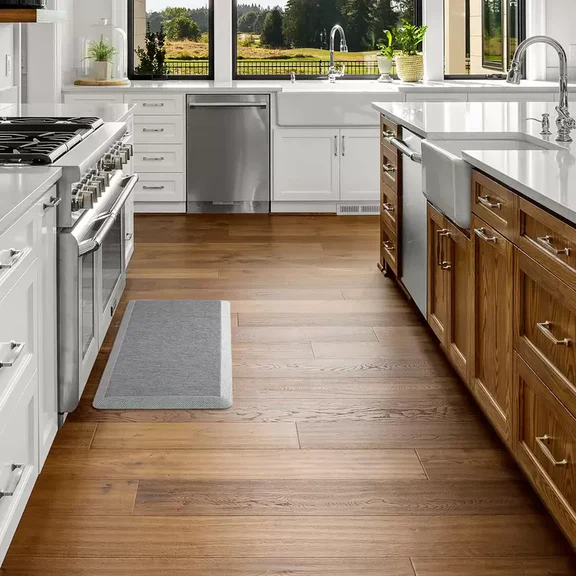 Martha Stewart Mira Anti-Fatigue Kitchen Mat (Denim Grey) - Image 3