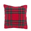 Brentwood Decorative Holiday Plaid Throw Pillow - 18''X 18''