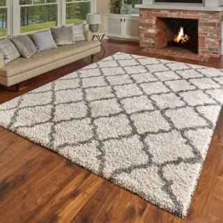 Thomasville Tangier Tile Cloud Shag Rug - 6ft 6in X 9ft 6in