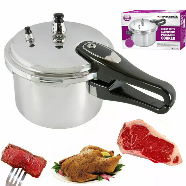 Prima Heavy Duty Aluminium Pressure Cooker 5 Liter - Image 2