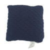 Mon Chateau Geo Square Knitted Throw Pillow Navy Blue 20'' X 20'' - Image 4