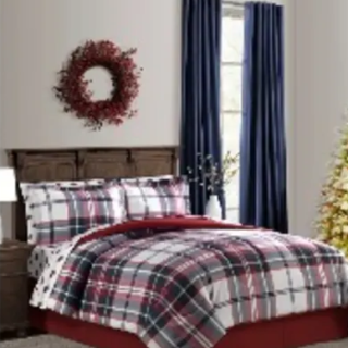 Calking Bed Ensemble ''holiday True Tartan'' 8-piece Comforter Set