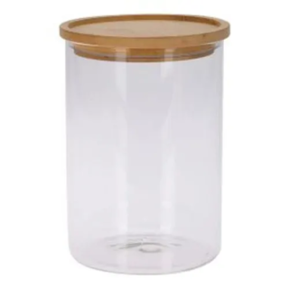 Excellent Houseware 1700ml Glass Storage Jar With Bamboo Lid