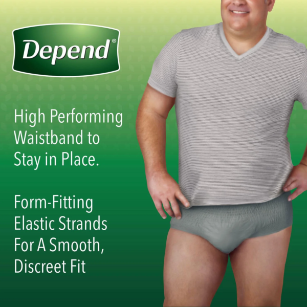 Depend Protection Plus Ultimate Underwear for Men ''Large'' - 84 Count - Image 5