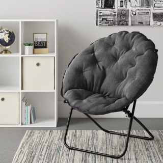 Room Essentials Round Foldable Padded Moon Chair