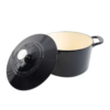 Martha Stewart 4qt & 7qt Enamel Cast Iron Dutch Ovens (Navy) - Image 3