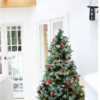 Red Metal Christmas Tree Skirt - 35 Inches (88.9 Cm) - Image 4
