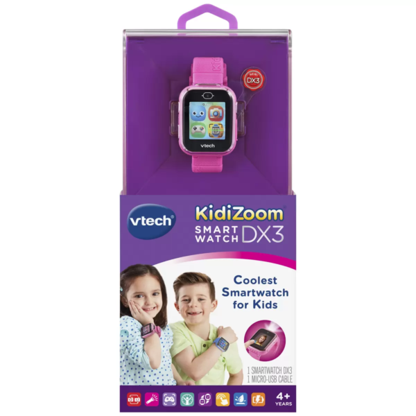 Vtech KidiZoom DX3 Smartwatch For Kids - Pink - Image 2