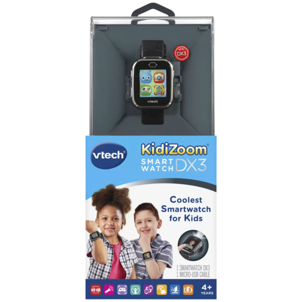 Vtech KidiZoom DX3 Smartwatch For Kids - Black - Image 5