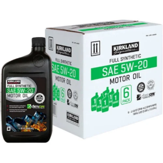 Kirkland Signature Full Synthetic 6 Pack 1-Quart Bottle - Sae 5W-20 Motor Oil