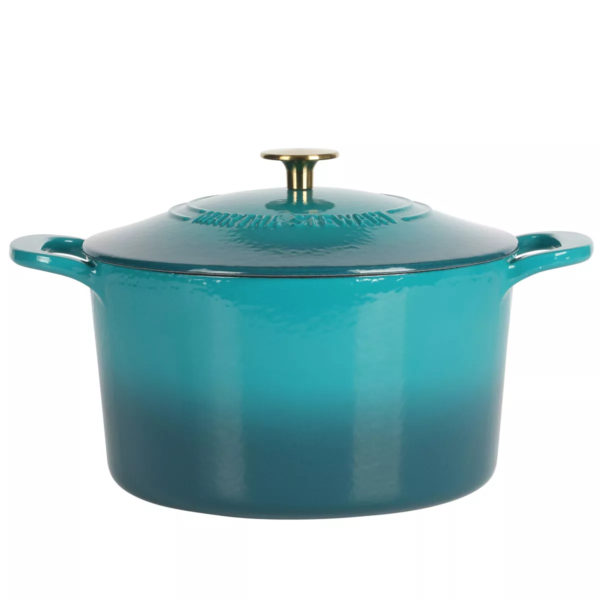 Martha Stewart 7qt Enamel Cast Iron Dutch Oven (Gatwick) - Image 3