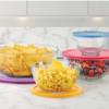 Pyrex 8pc Glass Sculpted Mixing Bowl Set - Image 2