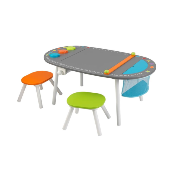 Kidkraft Chalkboard Art Table With Stools For Kids - Image 4