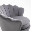 Upholstered Velvet Accent Chair With Metal Legs - Image 5