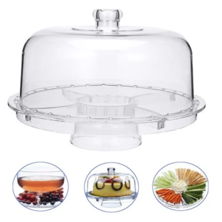 Excellent Houseware 3 In 1 Cake Stand Wth Cover