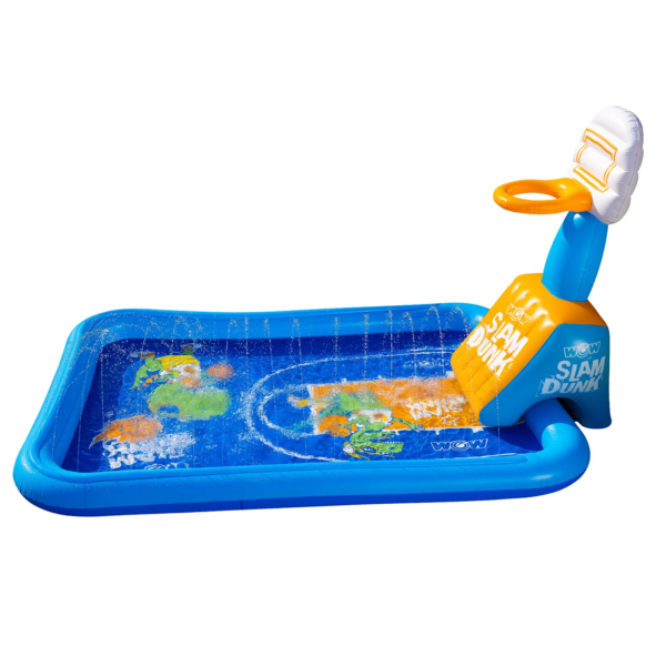 WOW Inflatable Basketball Slam Dunk Backyard Splash Pad Pool With Sprinkler - Image 3