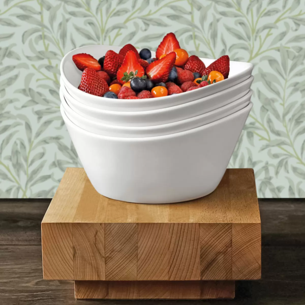 Over & Back 4-piece Porcelain Serving Bowl Set - Image 3