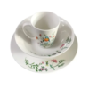 Gibson Floral Bird 12pc Ceramic Dinnerware Set