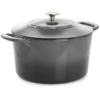 Martha Stewart 4qt & 7qt Enamel Cast Iron Dutch Ovens (Grey) - Image 2