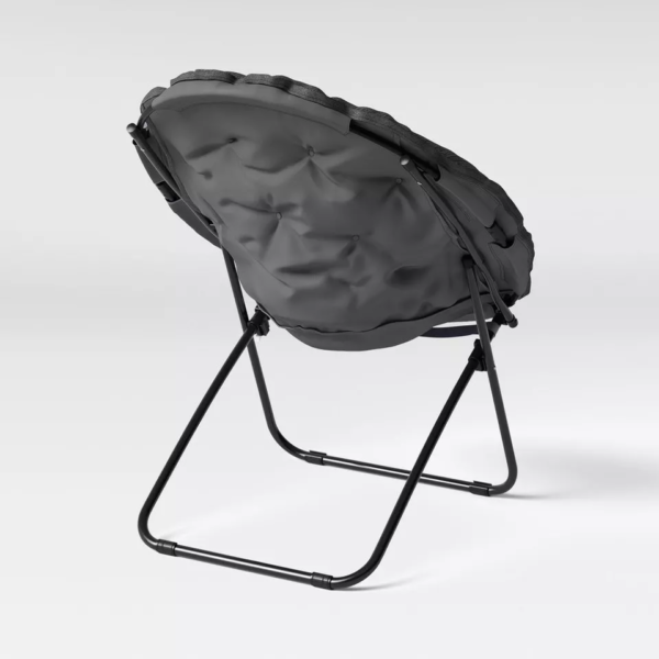 Room Essentials Round Foldable Padded Moon Chair - Image 4