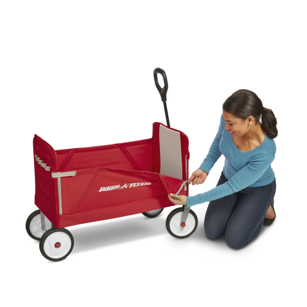 Radio Flyer, 3-in-1 EZ Kids Fold Wagon Padded Seat with Seat Belts - Image 4