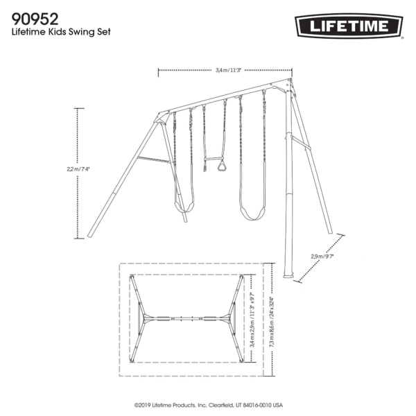 Lifetime 7ft Swing Set (3-12 Years) - Image 11