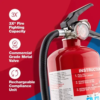First Alert Rechargeable Heavy Duty Professional Grade Fire Extinguisher - 5 Lbs - Image 3
