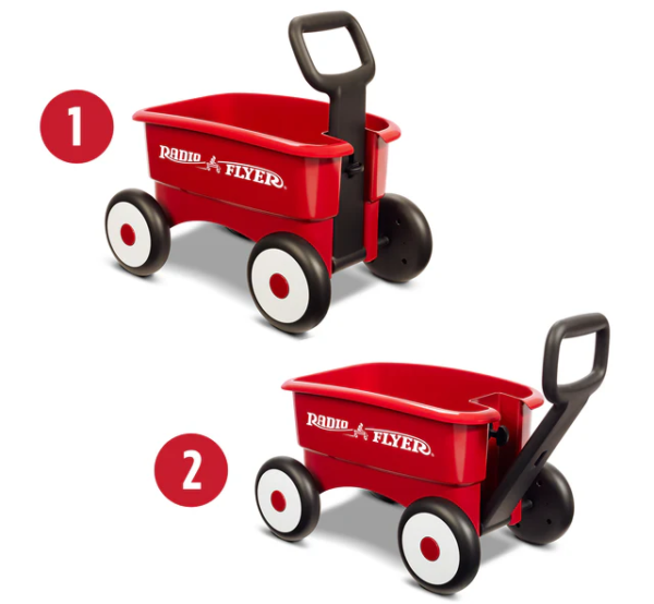 Radio Flyer My 1st 2-in-1 Play Wagon Push Walker For Kids - Image 5