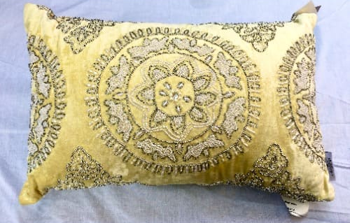 Artistic Accents Decorative Flower Pillow - 18"in x 12in" - Lumbar