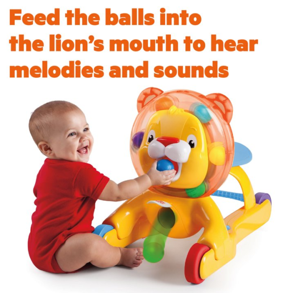 Bright Starts 3-in-1 Step 'N Ride on Lion Push Toy - Image 8
