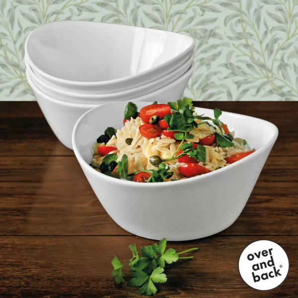 Over & Back 4-piece Porcelain Serving Bowl Set