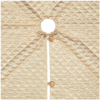 Adjustable Christmas Tree Skirt Gold Quilted 167.64cm - Image 4