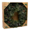 Artificial Mixed Greenery Christmas Wreath With 50 LED Lights - Image 4