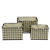 3 Wire Baskets With Removable Canvas Liners - Image 6