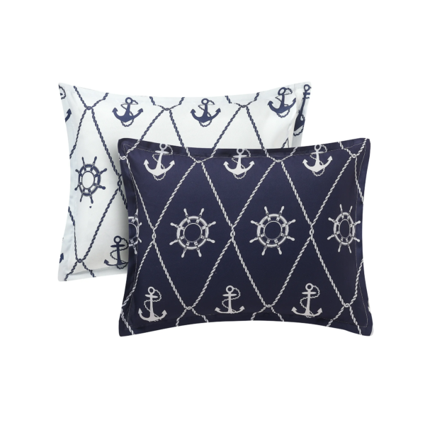 Calking Anchors Away 8-piece Reversible King Comforter Set - Image 6