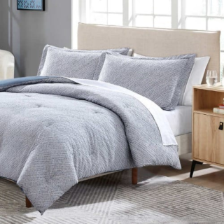 Scott Living Cotton Jacquard Comforter Set - 3-piece - Belcarra (king)