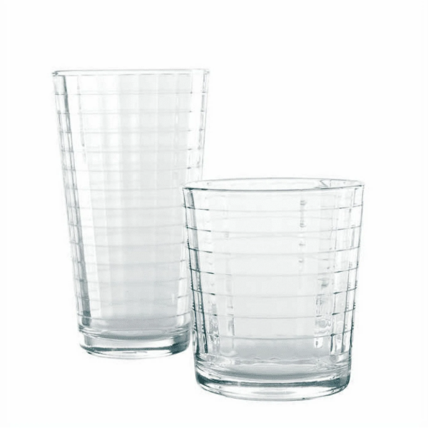 Pasabahce 20pc Bourbon Optic Glass Set - Image 7