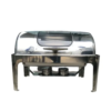 Linsan Rectangular Roll Top Full Size Chafing Dish - Image 3