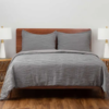Berkshire Life Pleated Wave 3-piece Comforter Set - King - Image 5