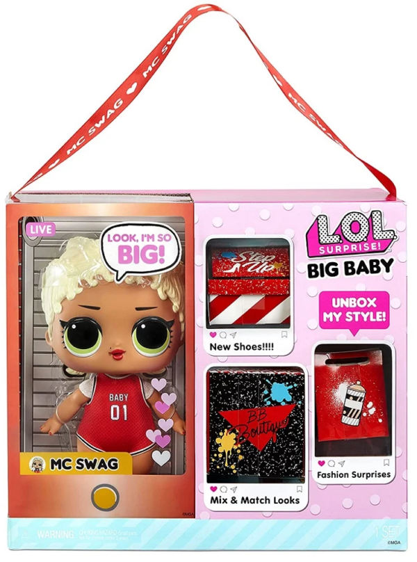 Lol Surprise Big Baby Mc Swag Doll With Accessories - 11-Inch - Image 5