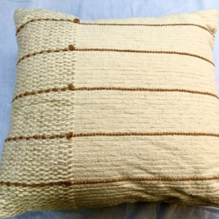 Threshold Cable Knitted Toss Pillow - Beige - 20in X 20in