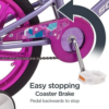 Schwinn 18" Shine Girl's Bike - Purple - Image 4