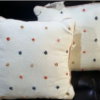 Bella Lux Set Of Two Polka Dot Woven Decorative Throw Pillows 18'' X 18'' - Image 3