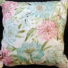 Garden Blossoms Beaded Decorative Throw Pillow, 20" X 20", Multicolor