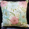 Garden Blossoms Beaded Decorative Throw Pillow, 20" X 20", Multicolor - Image 4