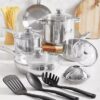 Tools of the Trade Stainless Steel 13-Pc. Cookware Set
