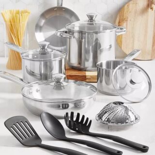 Tools of the Trade Stainless Steel 13-Pc. Cookware Set